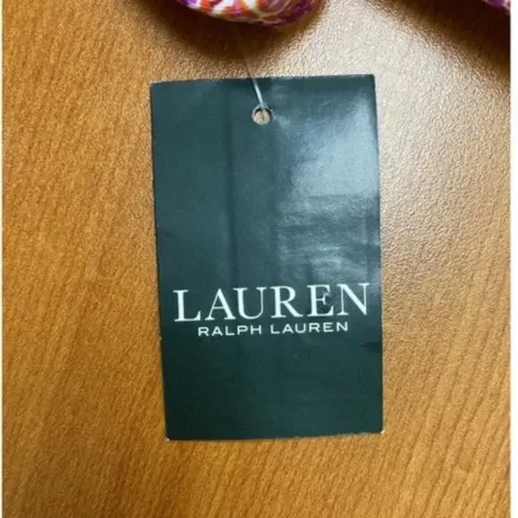 0257 NWT LAUREN Ralph Lauren PINK BANDEAU BIKINI TOP - Picture 6 of 8